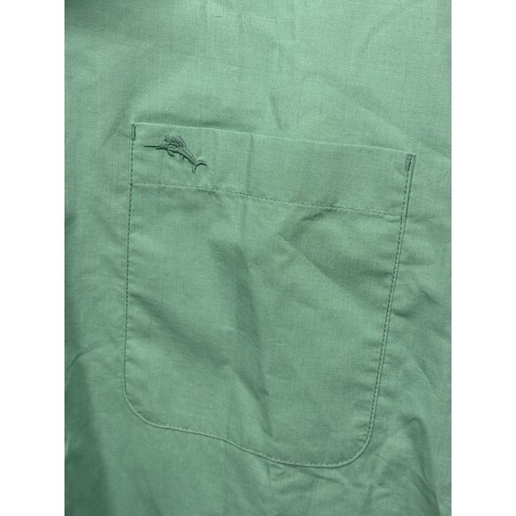 Tommy Bahama IslandZone Shirt Mens Medium Green Long Sleeve Button Front Casual - Picture 3 of 7